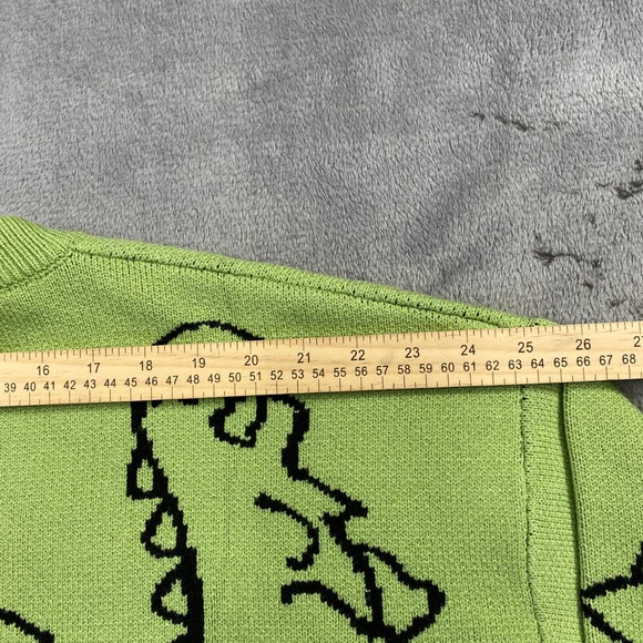 Andreilee Neon Green Dinosaur Knit Sweater XL Aelfric Eden Christmas Gift - Picture 10 of 12